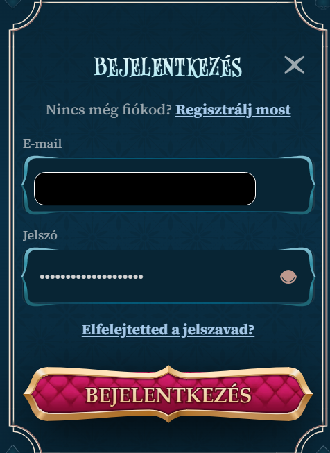 Bejelentkezés a fiókba